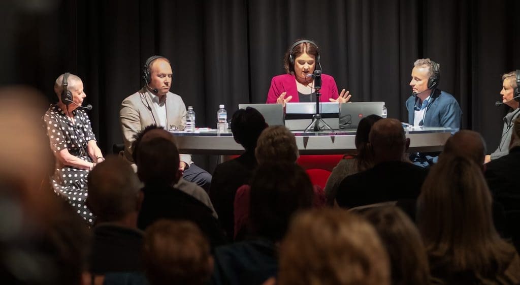 ABC Perth's Spotlight on Downsizing panel with CEO M-L MacDonald (left)